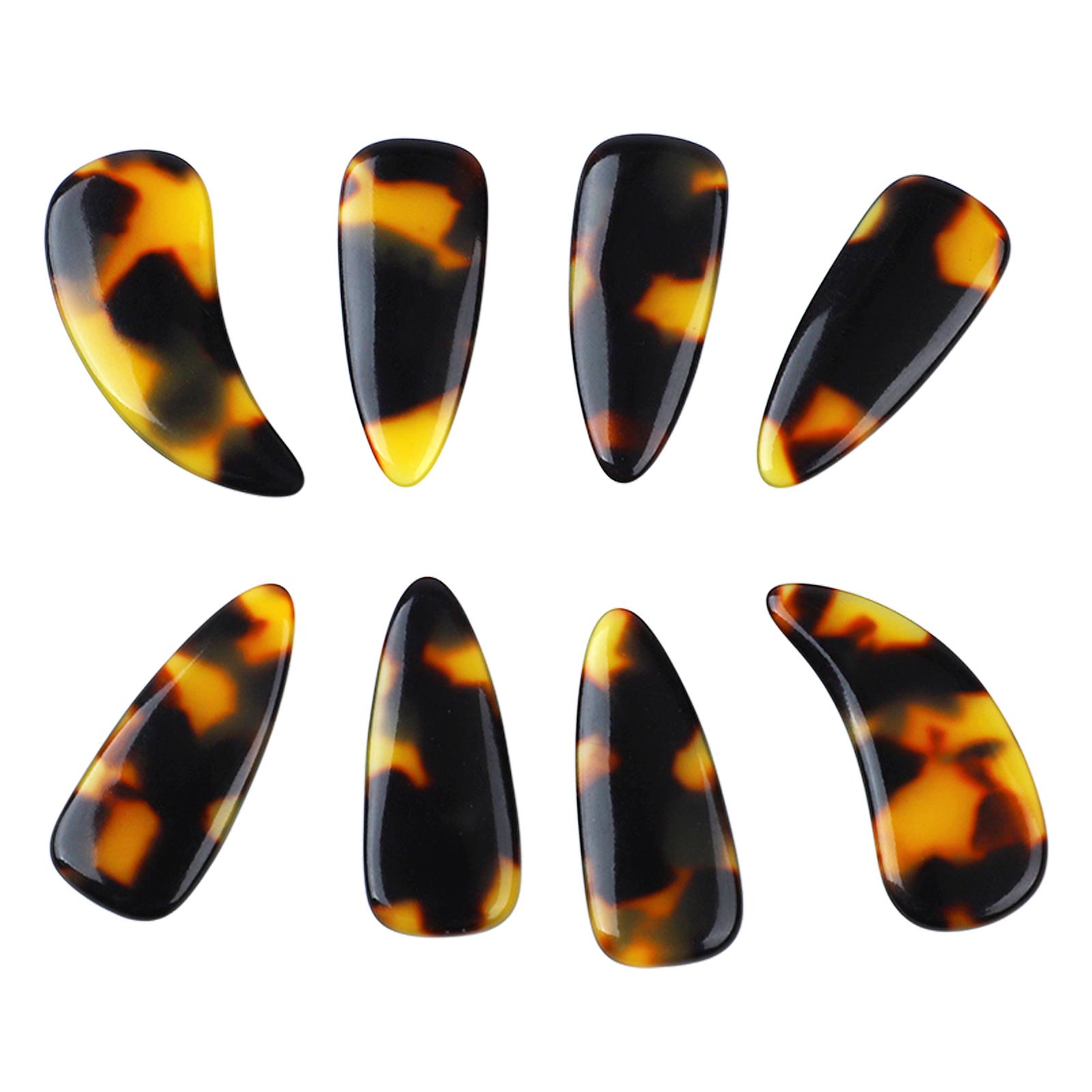 

8Pcs Guzheng Finger Pics силіконовий полімер делікатний гладкий зовнішній вигляд еластичний професійний