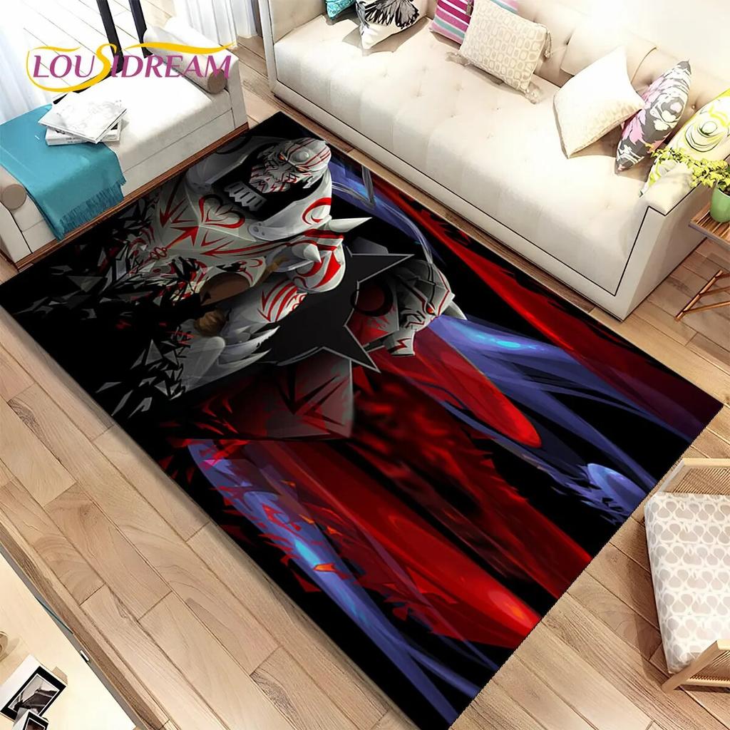 Anime Fullmetal Alchemist Kreslený Oblastní Koberec, Koberec pro Obývací Pokoj Ložnici Pohovku Rohožka Dekorace, Dětská Protiskluzová Podložka na Podlahu