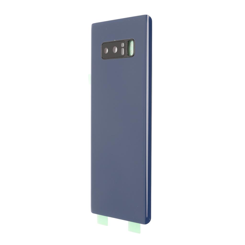 Phone Back Rear Panel Glass with Pre Installed Camera Lens Phone Rear Cover Door for Samsung Galaxy Note 8 SM N950 Blue