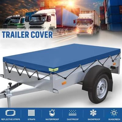 Dustproof Truck Canopy Universal Trailer Tarp Durable Trailer Protective Cover  Cars Transport
