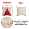 New Elk Print Pillow Cover Christmas Tree Decoration Square Pillow Cover Living Room Sofa Pillow Cushion