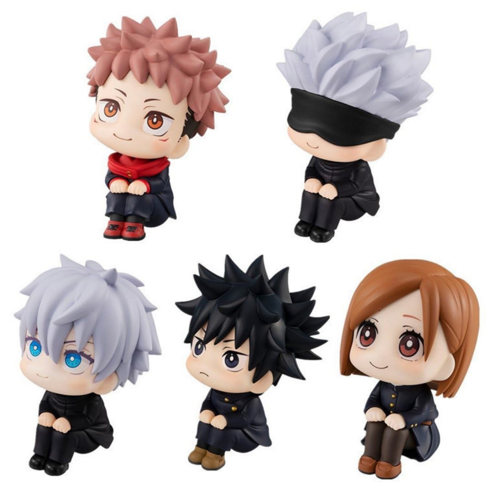 

BoayDar Figma Rukup Nendoroid Jujutsu Kaisen Фигурка Q версия Юджи Коджо, Сатору Годзё, Кей Фусикуро, Бара Кугисаки Фигурки Товары 10 см, набор из 5 штук