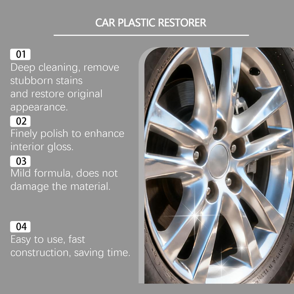 Car Plastic  Care Cream Interior Dashboard Cleaning Polish