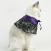 Soft Cat Wizard Hat Cloak Adjustable Pet Witch Costume Funny Cat Wizard Spider Hat  Cosplay Party