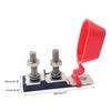 Double Terminal Fuse Block 30-300 AMP MRBF Two Stud Fuse Holder Durable Compact Marine Rated Battery Fuse Holder