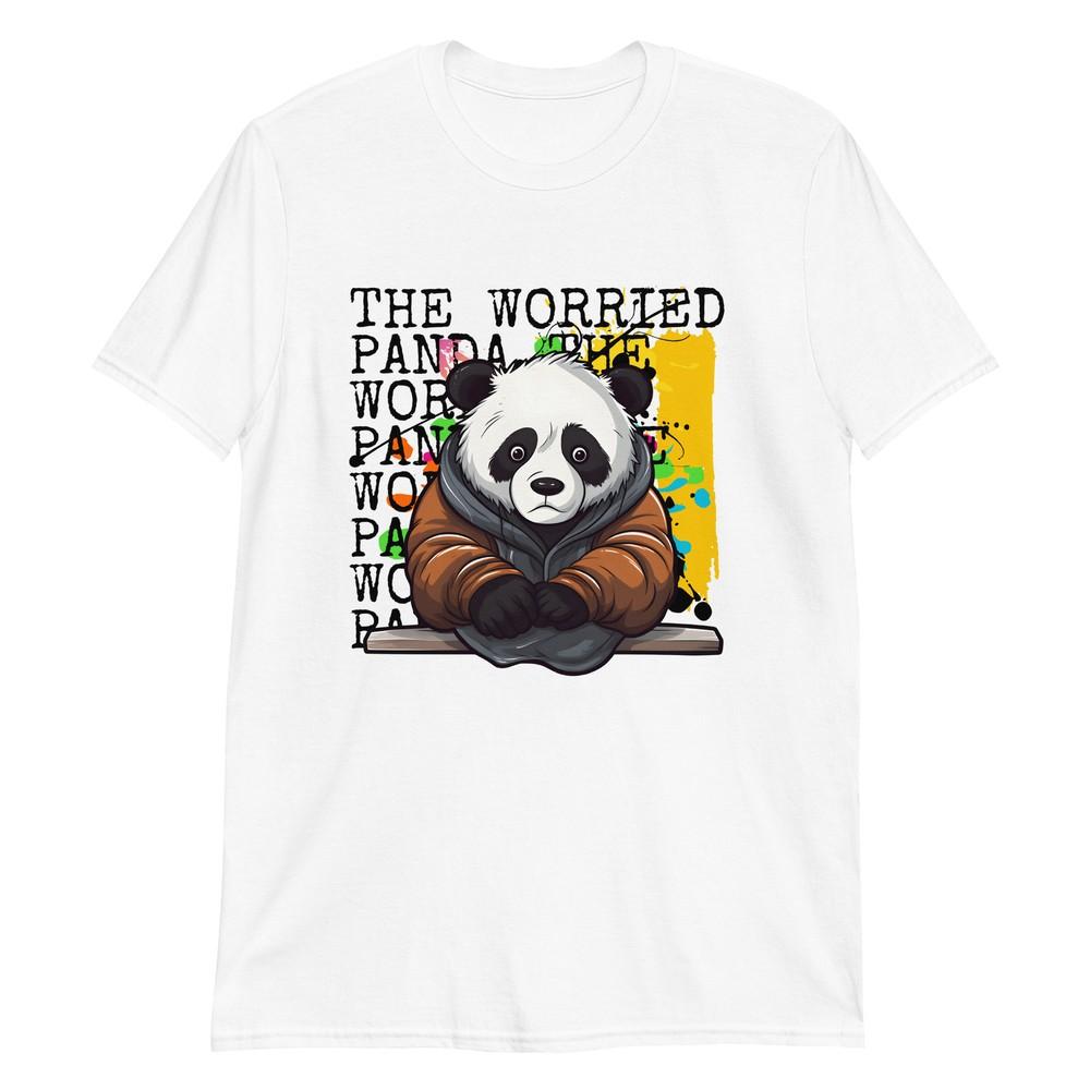 The Worried Panda: Cuteness with Edge T-Shirt XL