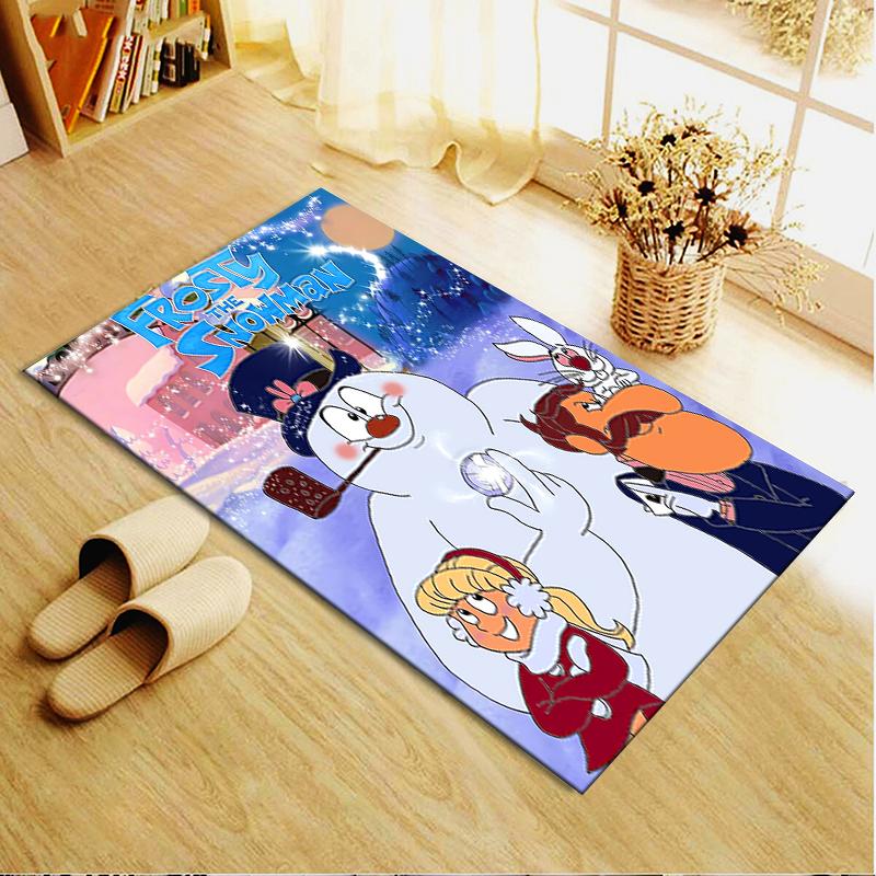 2026 NEUER Frosty the Snowman Teppich für Wohnzimmer Schlafzimmer Zuhause Sofadekoration, Kinderspiel rutschfeste Fußmatte