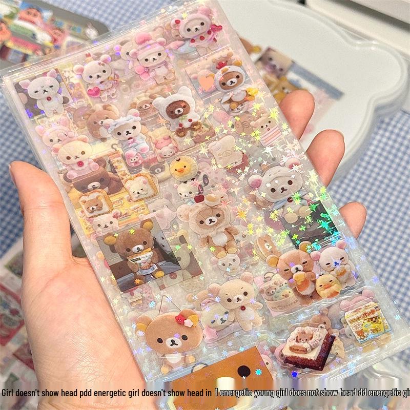 High-Value Rilakkuma Cartoon Japanese-Style Planner Stickers