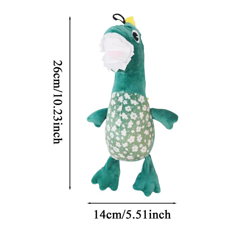 Puppy Chew Toys For Teething Plush Dinosaur Toys For Dog Interactive Plush Doll Indestructible Pet Supplies For Training