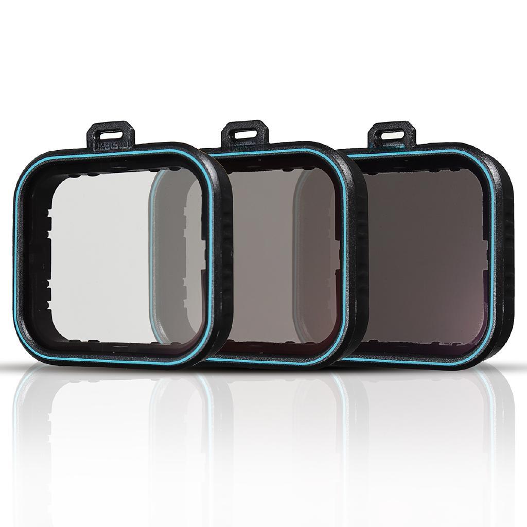 ND Schutzfilter(ND4 8 16)+ CPL Filter für Gopro Hero 5 Hero 6 Black Hero 7 Kamera Zubehör 3er Pack Filterset 1,59"x1,57"x0,31"
