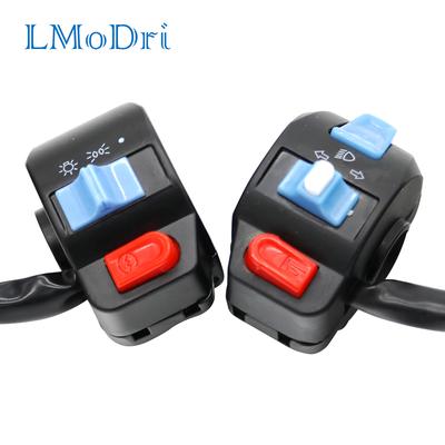 LMoDri Waterproof Universal Motorcycle Handlebar Controller Switch Motorbike Horn Button Turn Signal Handlebar Headlight