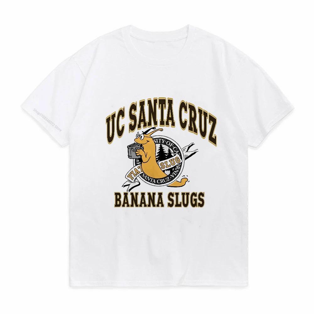 Movie Pulp Fiction Jhon Travolta Banana Slugs print t shirt Men Women Casual short sleeved tees fashion sports round neck tshirt S