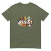 Resist Floral Anti Trump Political Protest TShirt
