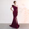 Evening dress women's new banquet elegant and dignified atmosphere pink long sexy and thin fish tail