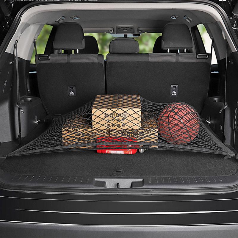 For Toyota RAV4 XA50 2024 2025 Car Trunk Mesh Bag Luggage Fixed Storage Mesh Nylon Material