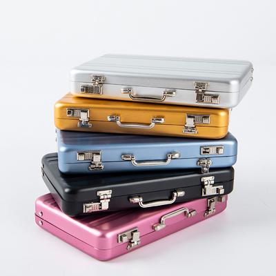 Aluminum Storage Box Business Id Credit Card Holder Mini Suitcase Bank Card Box