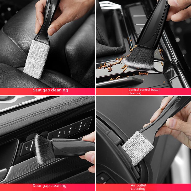 Perie Curățare Interior Auto - Instrument Moale pentru Îndepărtarea Prafului pentru Grilele de Aerisire