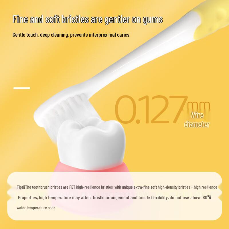 Haobaijian Kids' Soft Toothbrush Twin Pack
