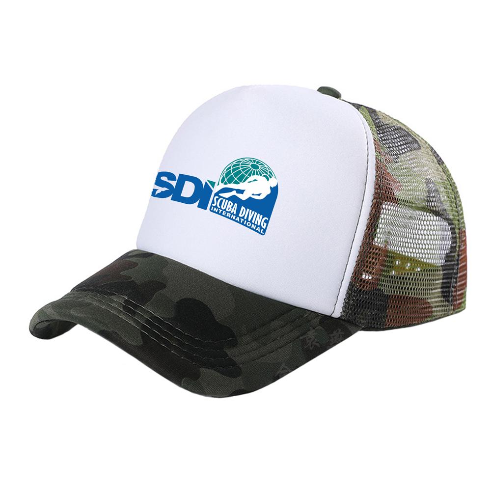 Scuba Diving International SDI Trucker Cap Unisex Hut Baseball Cap Coole Sommer Unisex Mesh Net SDI Hüte