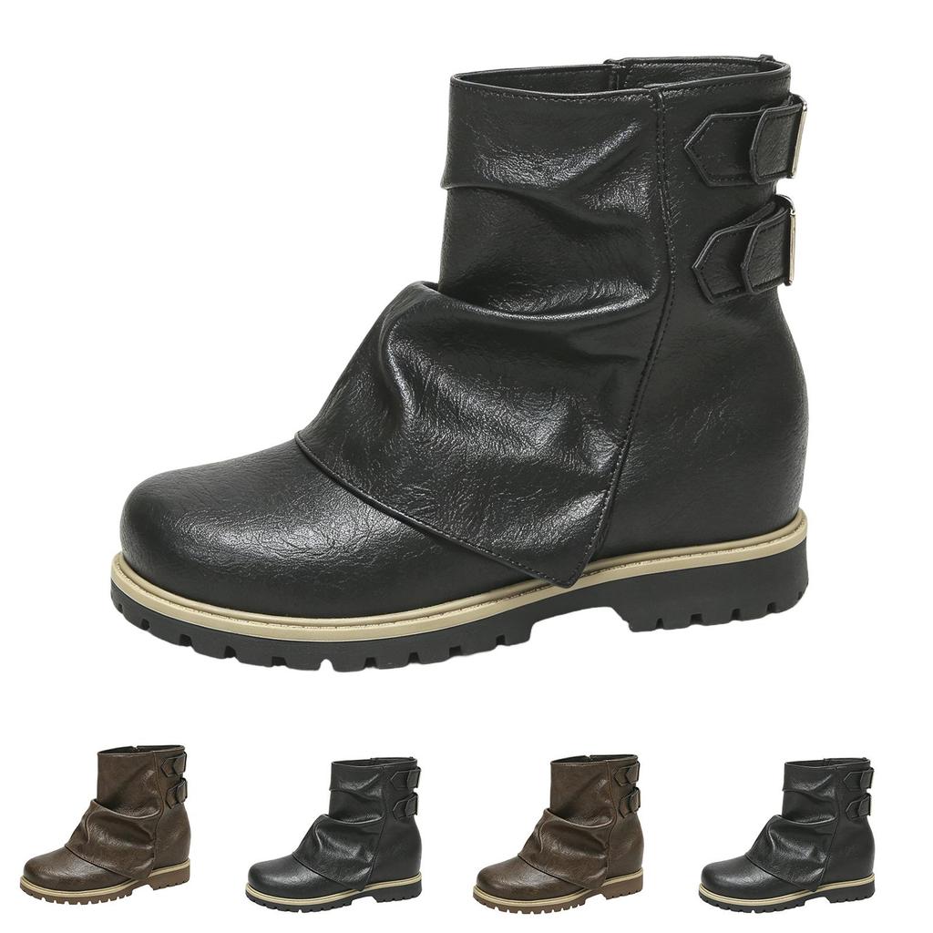 Women's Fashion Low Top Boots for Fall Winter