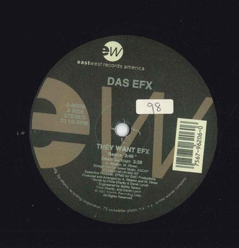 12inch Record DAS EFX - They Want EFX 096206 EastWest Record 2001 US Rap & Hip-Hop/R&B Used