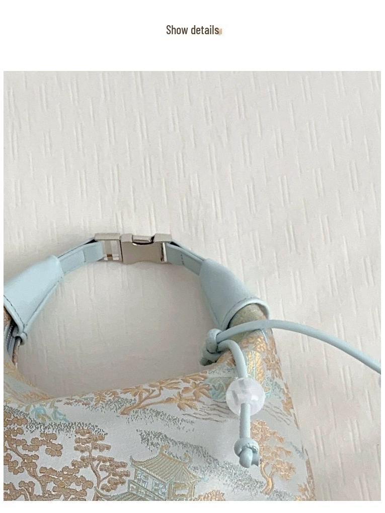 2025 New Silk Embroidery Cheongsam Crossbody Dumpling Bag: Ancient Chinese Style Summer Handbag for Women