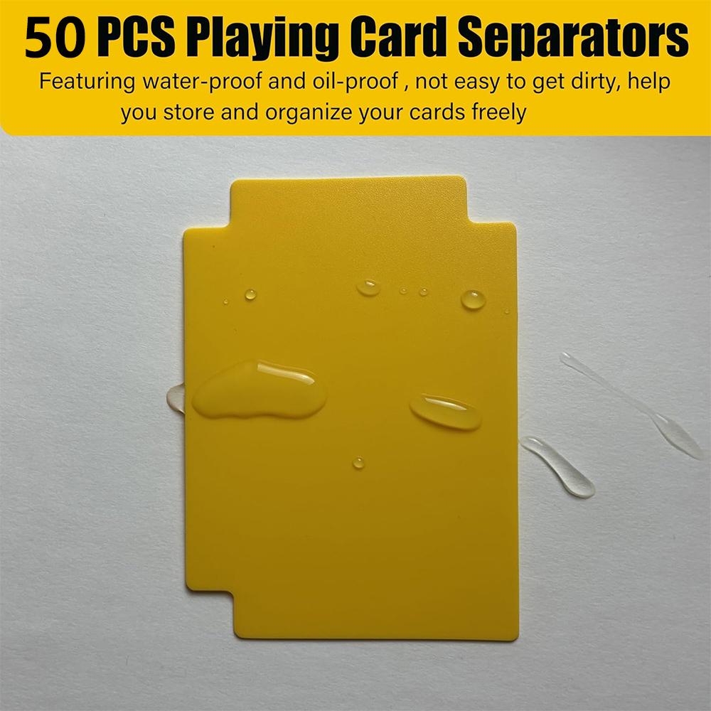 LMETJMA Trading Card Dividers Plastic Card Dividers Trading Card Page Dividers Playing Separator for Office Sports Gathering