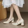 Wedding Shoes Bridal Shoes New Mary Jane Wedding Wedding Dress Bridesmaid Shoes Thick Heel Not Tired Feet High Heels Women