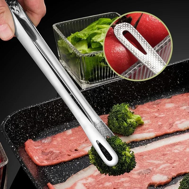 Stainless Steel Kitchen Tongs Clips Barbecue Tongs BBQ Grill Meat Tongs Cooking Tweezers for Food Utensils Kitchen Accessories