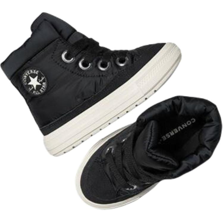 Converse Chuck Taylor All Star Vielseitig Bequem Trendig Wasserdicht Warm Kinderstiefel Kinderstiefel Schwarz A14173C