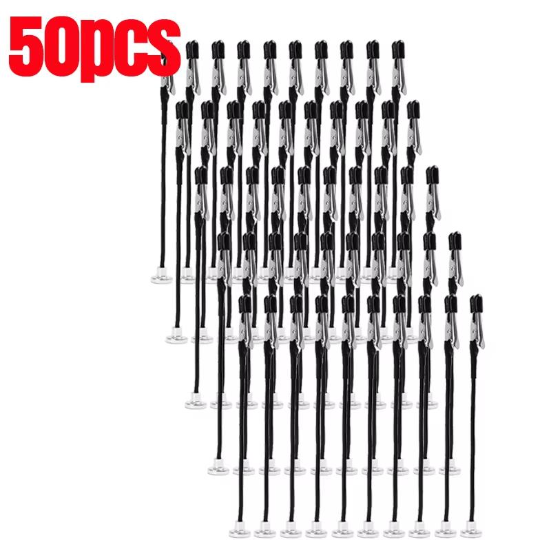 Magnetic Alligator Clips Flexible Crocodile Clamp DIY Model Airbrush Painting Stand Base Holder Price Tag Note Card Alloy Clips