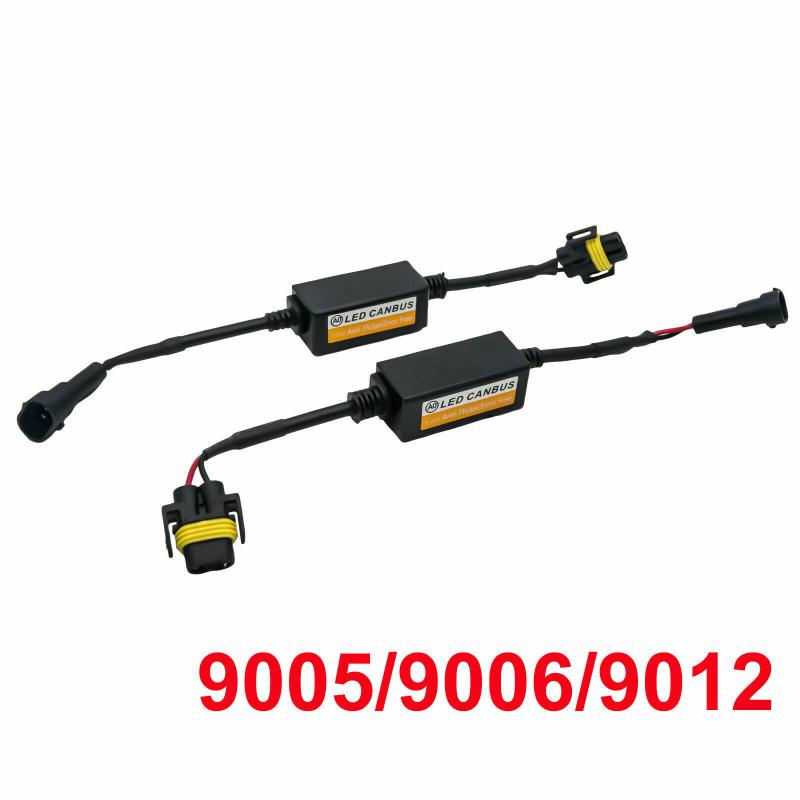 Car Light Headlight LED Canbus Decoder For H1 H4 H7 9005 9006 9012 Led H4 Canceller Error Free Resistor Anti Flicker Lamp Hoods