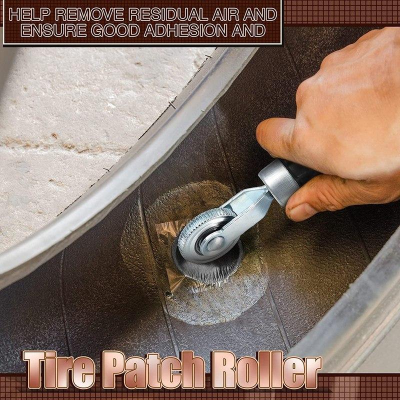 1 Set Tire Repair Patch Tools Kit Tire Patch Roller With Tire Wheel Repair Grinding Head Buffing Wheel (42 Mm)