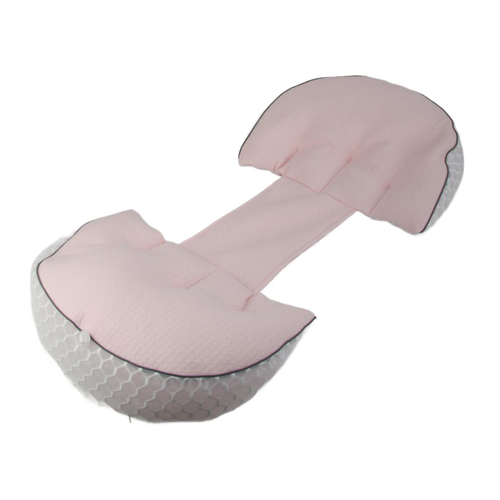 Seitenschläfer Schwangerschaftskissen Verstellbar Weich Atmungsaktiv Bequem Mutterschaftskörperkissen Stütze