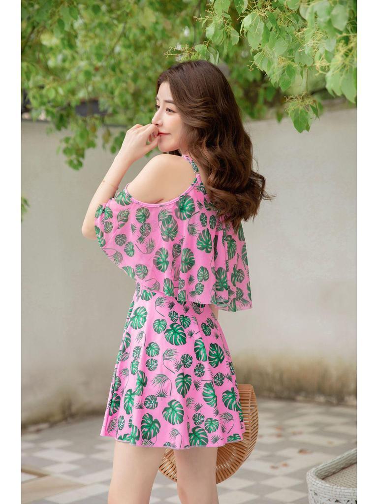 2025 Damen Frischer Druck Slim Bikini Badeanzug für Outdoor Heiße Quellen