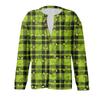 Women's Fashion Christmas Printed Long Sleeve Knitted Cardigan Button Down Jacket