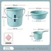Dormitory Plastic Cleaning Bucket 4-Piece Set
