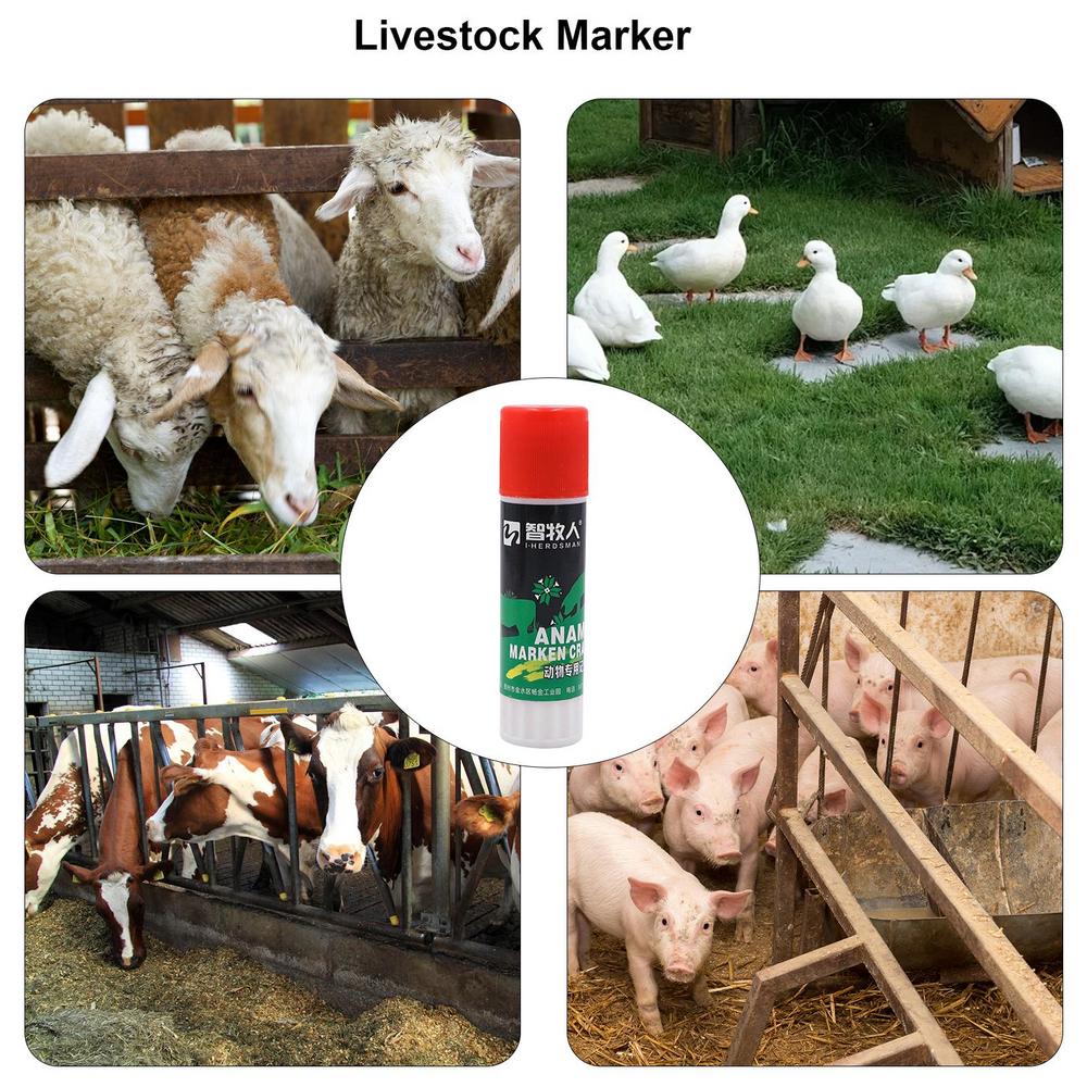 1 Piece Livestock Marking Crayon Wax Marker Pencil for Pig Cow Goat Sheep Horse Donkey Farming Supplies