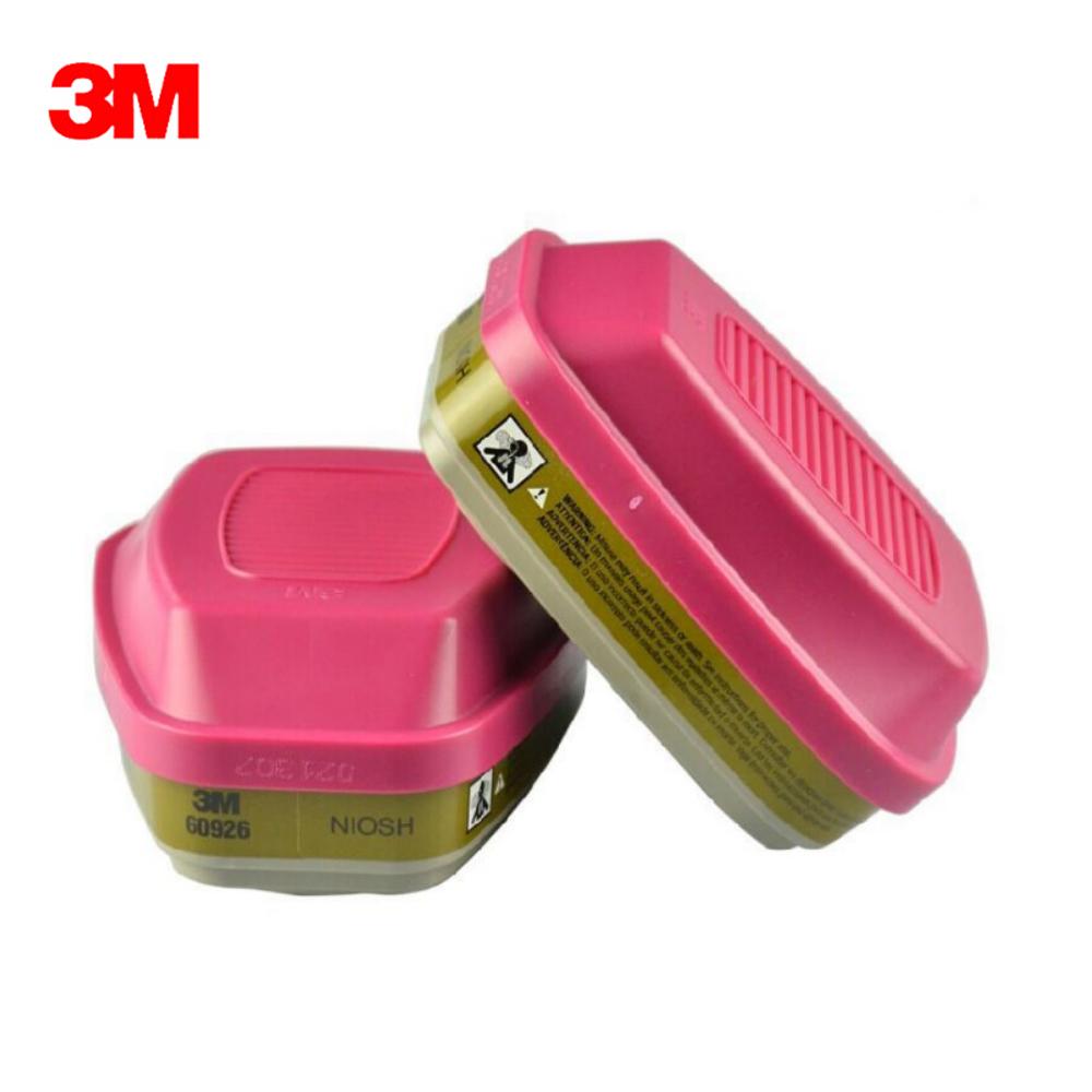 2Pcs 3M 60926 Multi Acid Gas & Organic Vapor Cartridge P100 Filter