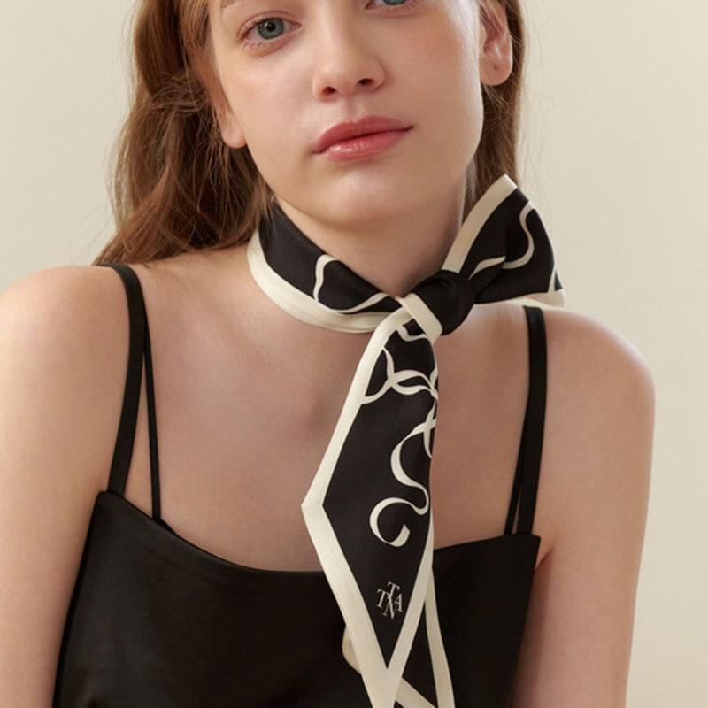 Tatiana Ribbon Festival Twilly Silk Scarf SF2902