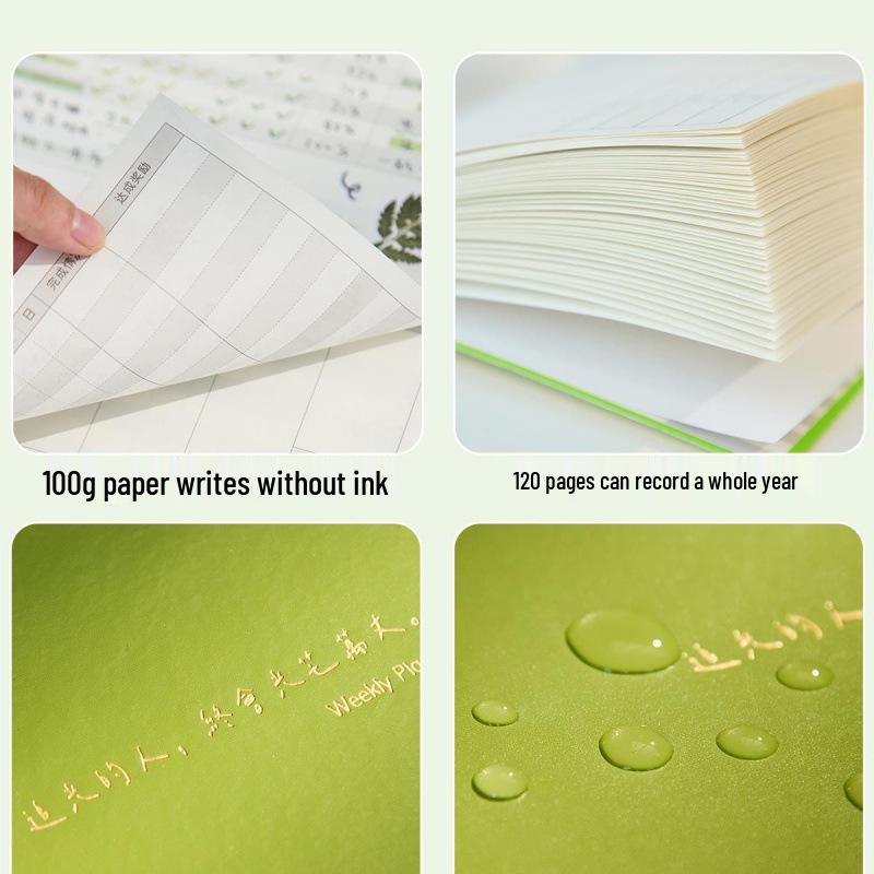 Selbstdisziplin Lernplaner: Wöchentliches & Tägliches Aufgabenmanagement Notizbuch