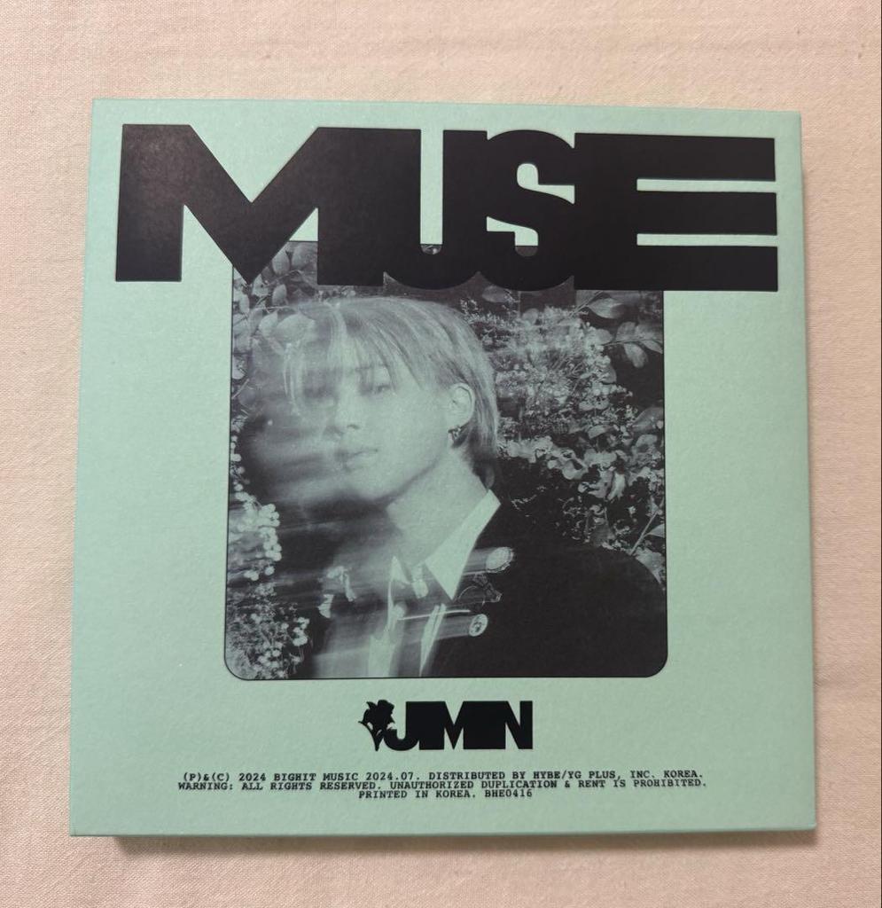 [USED] Jimin Jimin MUSE Trading Card Included, No Missing Items, Bonus Trading Card Blooming