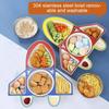 Airplane Car Shaped Dinner Plate Detachable Kid's Lunch Plate Feeding Food Tray  Household