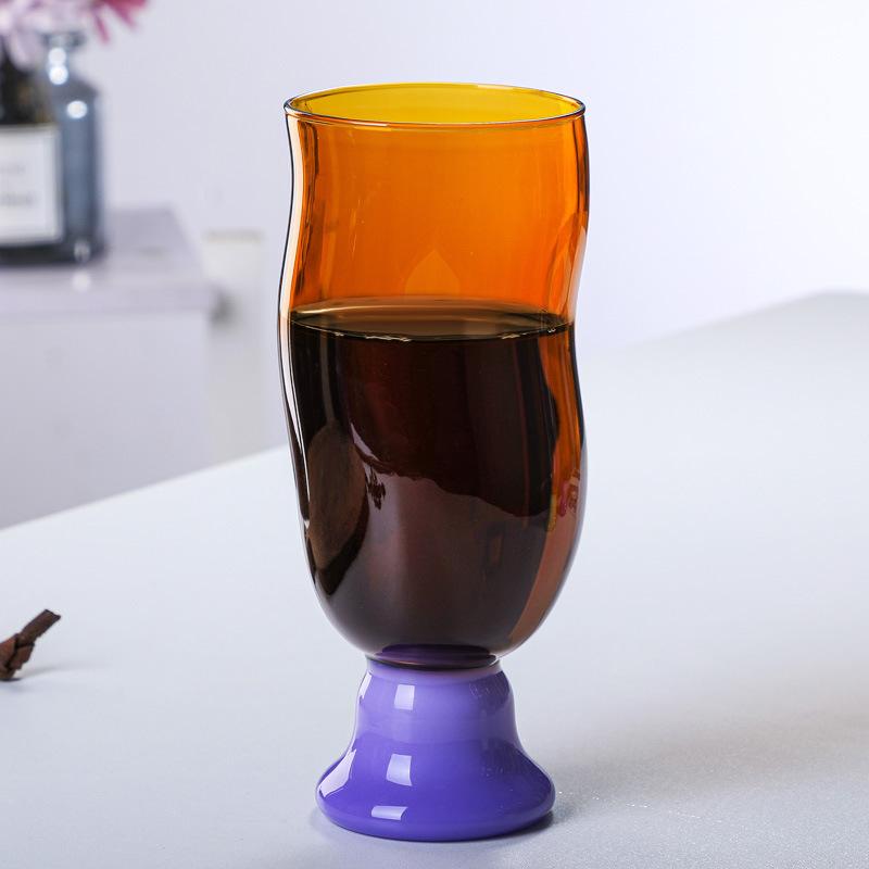 High Borosilicate Glass Stained Glass Water Cup Coffee Cup Beer Mug Tall Cup Tea Cup