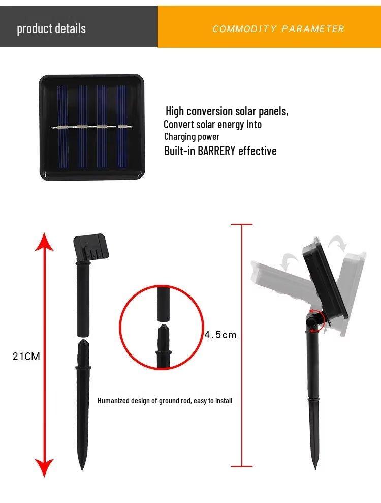 Solar-Powered Waterproof LED Mushroom String Lights for Outdoor Gardens