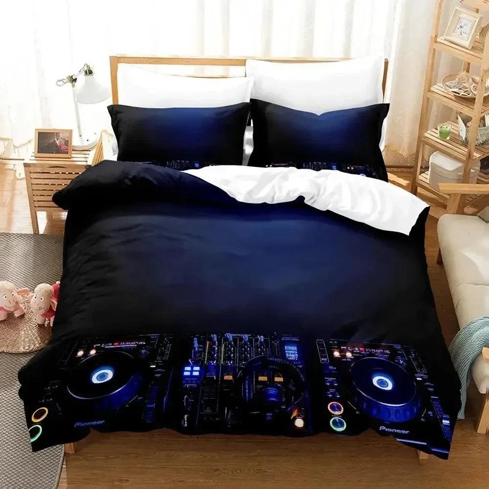 3D Music Dj Rock Bedding Set For Bedroom Soft Modern Bedspreads Comefortable Kids Duvet Cover Quilt Cover And Pillowcase