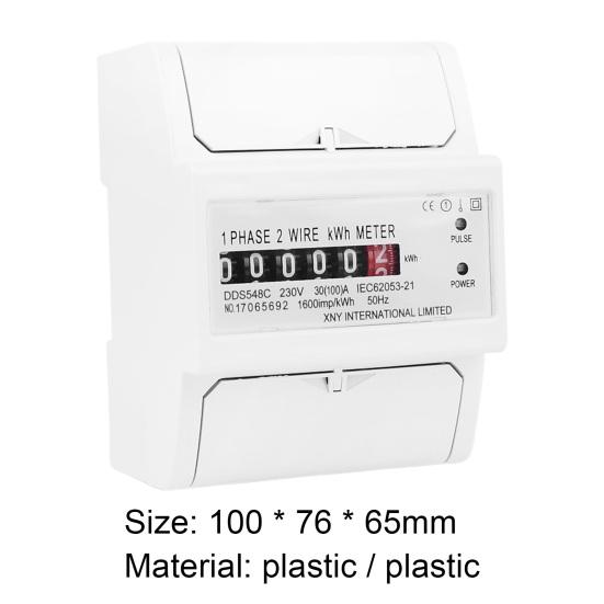DDS548C 30-100A 230V Rail Type Electricity Meter Widely Used Counter Practical Electric Energy Meter Household