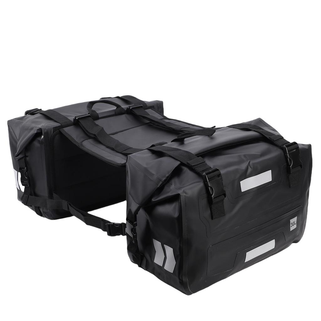 Motorcycle Saddlebags 30L Large Capacity Waterproofing Saddle Bags Detachable Motorcycle Side Luggage Bag