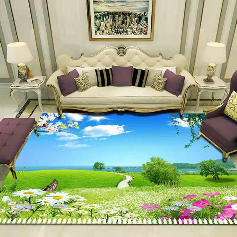 3D Floor Carpets Living Room Rugs Scenery Carpet Entrance Door Mat Home Decor Carpet In The Bedroom Lounge Rug Large Area Carpet
