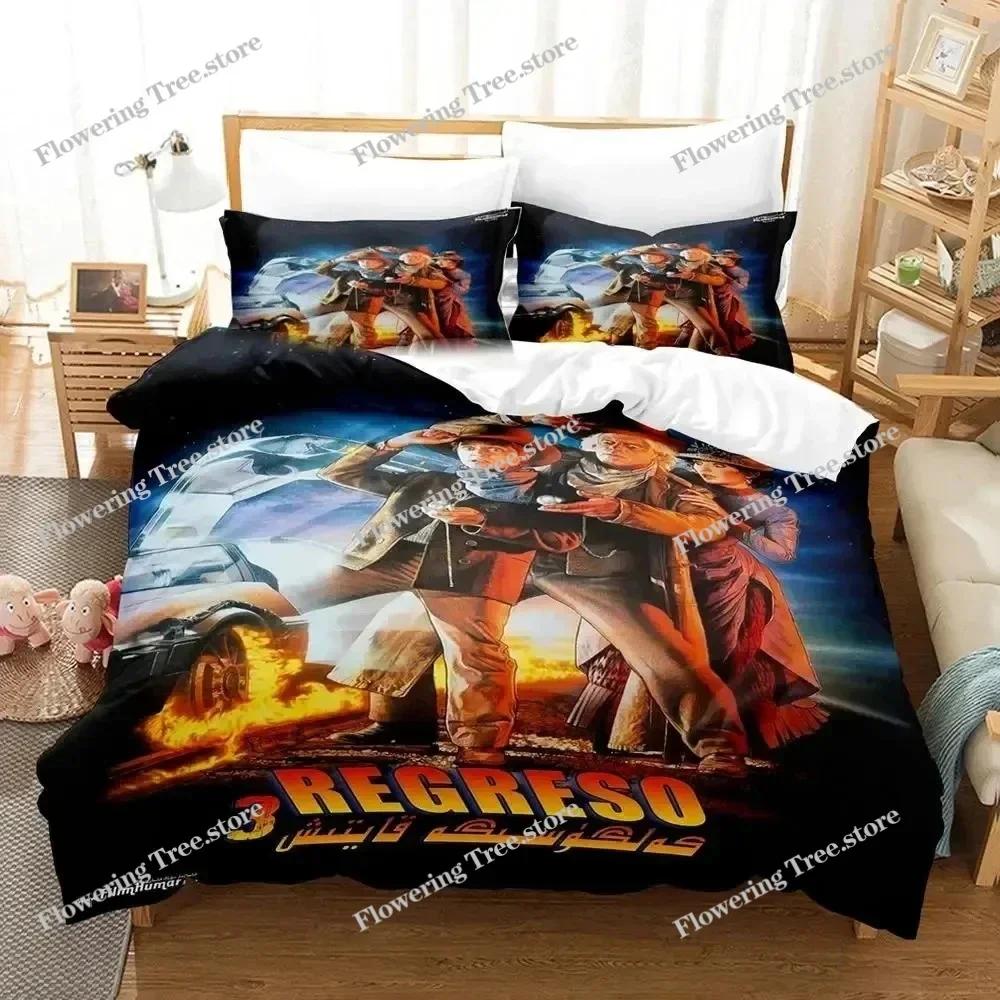 Movie Back To The Future Canary Bedding Set Duvet Cover Bed Set Quilt Cover Pillowcase Comforter King Queen Size Boys Adult029